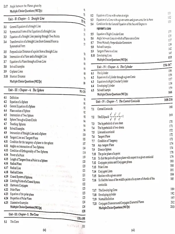 anw4 Analytical Geometry B.Sc. 2nd Sem Book |Kanha -