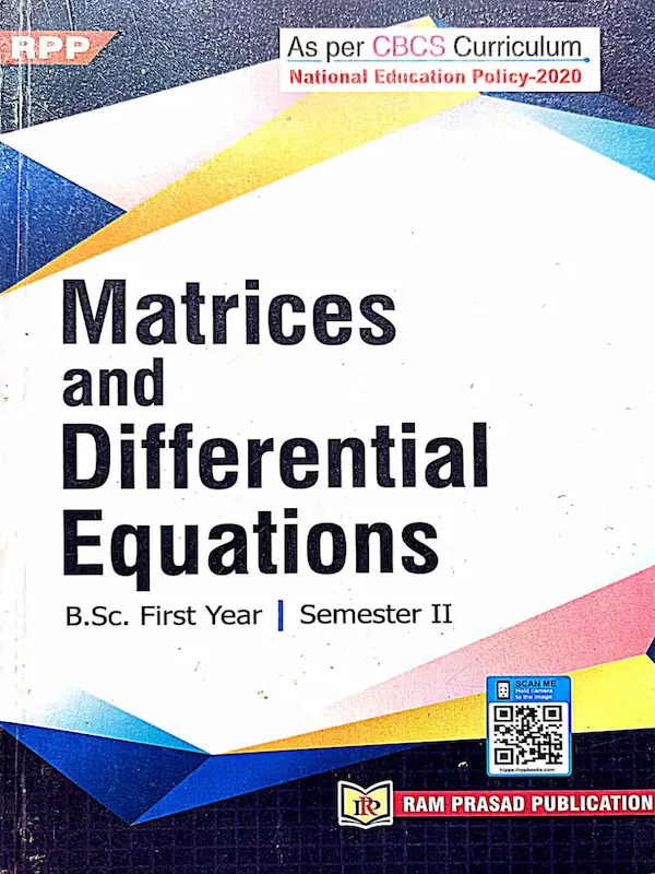 Matrices and Differential Equations BSc Semester 2...