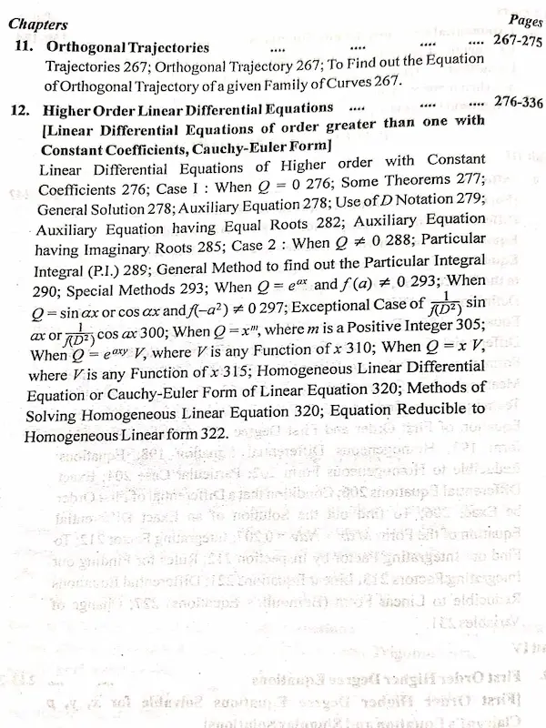 Matrices and Differential Equations BSc Semester 2...