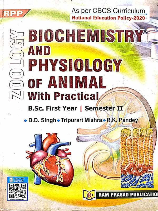 Zoology Biochemistry and Physiology of Animal BSc...