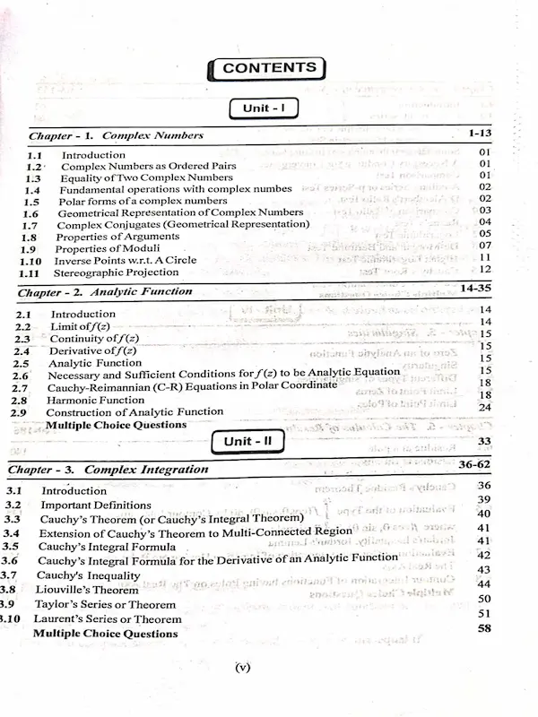 kcw4 complex analysis bsc 3rd year