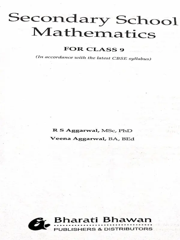 m9w2 Class 9 Maths RS Aggarwal Book CBSE Guide