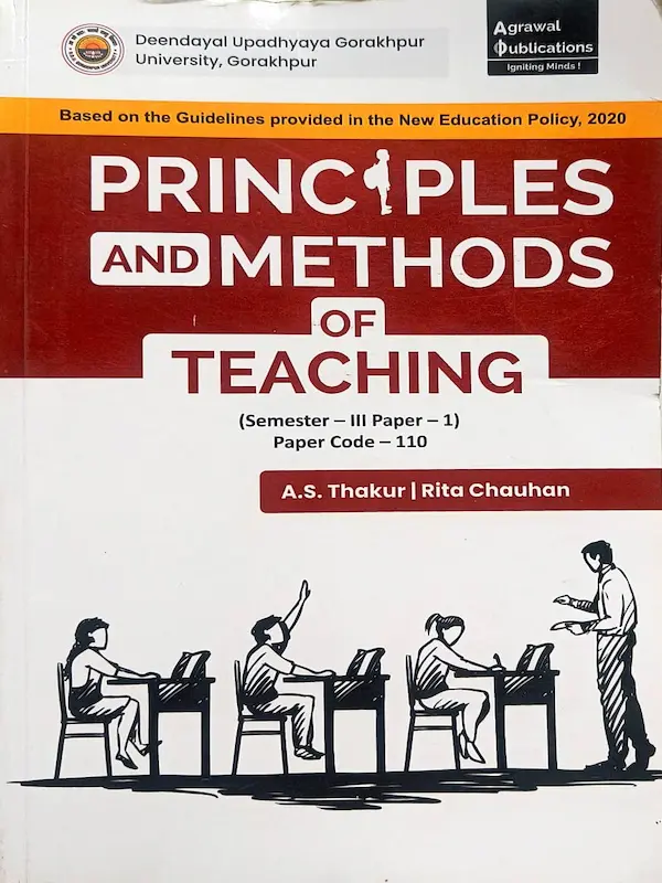Principles and Methods of Teaching Book B.Ed 3rd Semester Agrawal Publication